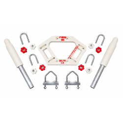 Antenne Delta Loop HF multibande, conçue pour une installation rapide pour activités radioamateur en portable. Onde entière 20m